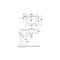 lavabo in ceramica 50x45 cm globo grace grn50bi bianco ceramica standard