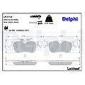 delphi set di pastiglie freno lp2719 posteriore