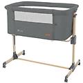 kikkaboo culla fianco letto co sleeping amaris dark grey