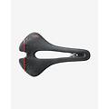 sella aspide short open-fit carbon fx wide nero