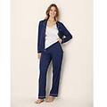 pantalone lungo pigiama daily con tencel modal / blu scuro / xl blu scuro