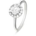 anello solitario silver elegance argento rodiato cubic zirconia collezione silver elegance misura 48