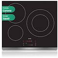 piastra di induzione in vetro nero si3601sb. max. 7400 w zone di cottura 9 livelli di cottura