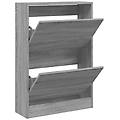 - scarpiera grigio sonoma 60x21x87 5 cm in legno multistrato