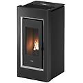 stufa a pellet prince plus 11 kw antracite ad aria canalizzata con wi-fi