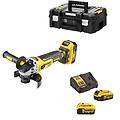 smerigliatrice ad angolo batteria dcg405 125 mm 18v con batterie 3x...