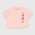 t-shirt in jersey da bambina rosa taglia 6