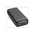 powerbank solare con pannello solare 20000 mah nero