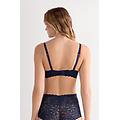 reggiseno balconcino daniela in pizzo donna blu taglia 4b