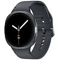 galaxy watch8 bluetooth gps nfc 44mm super amoled argento correa bianca resistenza acqua 5atm+ip68