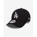 cappellino los angeles dodgers essential 9forty bianco nero