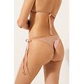 brasiliana lacci costume shiny satin donna rosa chiaro s