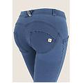 jeggings push up wr. up skinny in cotone organico light blue-seams on tone donna small
