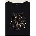 t-shirt con strass you glow today nero donna extra small