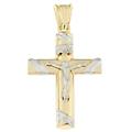 croce uomo oro giallo bianco gl100539