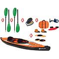 canoa gonfiabile pointer k2 + 2 pagaie touring-2 div. in 2 parti + pompa st6207