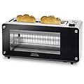 tostapane visiontoast 1260w finestra vetro acciaio inox ranura xl