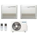 climatizzatore condizionatore inverter dual console r-32 9000+9000 con aj050txj new comando wireless