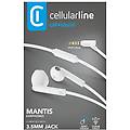 mantis auricolari stereo a capsula con microfono e tasto di risposta jack 3 5mm bianco