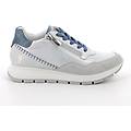 sneakers da donna argento e celeste con zip taglia 37