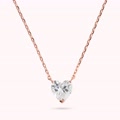 collana cuore in cubic zirconia