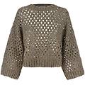 maglia crop 'rustic dazzling net'