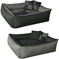 - max quattro 2in1 grigio / antracite xxl 120x85 cm letto per cane cuscino divano cestino per cane