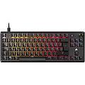 k70 core tkl rgb tastiera da gioco meccanica tenkeyless interruttori lineari mlx red v2 nero