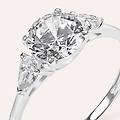 anello trilogy claire oro bianco cubic zirconia collezione claire misura 50 oro bianco
