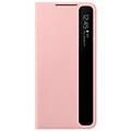 - smart clear view cover s21+ pink