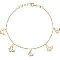 bracciale con charms pendenti donna oro 375 (9kt) gioiello au9brmfag