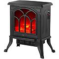 caminetto elettrico camin&ograve; jr effetto fiamma 2 potenze 1500w nero