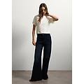 - jeans in denim blu wide leg donna blu scuro taglia 38