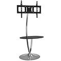 - ica-tr13 supporto a pavimento con base rotonda e mensola per tv lcd / led 32-70''