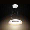 lampadario led design amaze + dimmer switch bianco ø43. 4cm 3000 lumen