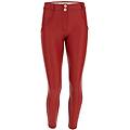 pantaloni push up wr. up 7/8 superskinny similpelle ecologica deep claret donna xxs
