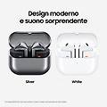 galaxy buds3 auricolari ai open-type true wireless audio hi-fi impermeabilità ip57 white