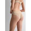 slip in seta e pizzo silky flowers donna naturale taglia 3