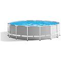 - 26726np piscina rotonda prisma frame con pompa filtro capacità 457x457x122 cm colore