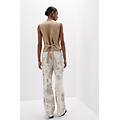 gilet in tela di lino the pure linen donna beige taglia l