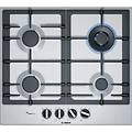 serie 6 pch6a5b90 piano cottura nero acciaio inossidabile da incasso gas 4 fornello(i)