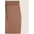 pantaloni sportivi da donna con fondo dritto e logo strass warm taupe donna large