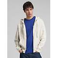felpa full-zip con cappuccio e logo
