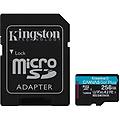 scheda microsd canvas go plus gen4 da 256 gb e 200 mb/s a2 u3 v30 con adattatore