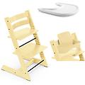 tripp trapp e vassoio con baby set 2 lemon yellow white lemon yellow white
