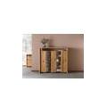 credenza in legno di quercia selvatica 160x45x147 oliato naturale pure oak #112