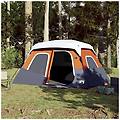 - tenda famiglia led 6 persone grigio/arancione rilascio rapido