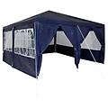 - tenda feste con 8 pareti laterali blu 4x4 m pe