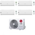climatizzatore quadrisplit libero smart 7+7+7+18 con mu4r25. u22 inverter r-32 wi-fi classe a++