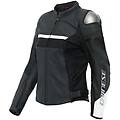 giacca moto donna in pelle rapida lady nero bianco taglia 42